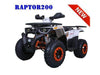 New Adult 200cc Utility - TaoTao Raptor200 - ATV - CA Carb Approved - Free Shipping atvs Wholesale ATV Orange/White