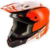 Fly Racing -Kinetic Sharp- Youth/Adult Helmet - Free Shipping Wholesale ATV ORANGE/WHITE/GREY YS