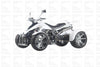 New 350cc - Icebear SPY 350 - Adult Racing Sport ATV - Free Shipping atvs Wholesale ATV White