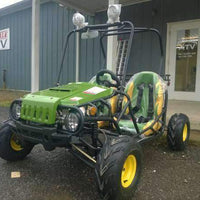 New Youth - TaoTao Jeep Auto - 125cc Kids Go Kart WITH REVERSE - Free Shipping Go karts Wholesale ATV Green/yellow 