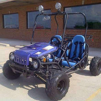 New Youth - TaoTao Jeep Auto - 125cc Kids Go Kart WITH REVERSE - Free Shipping Go karts Wholesale ATV blue 