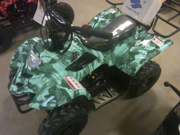 New Kids 110cc ATV - Coolster 3050C - ATV with Headlight & Rack - CA Carb Approved - Free Shipping atvs Wholesale ATV Army Camo 