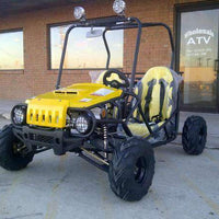New Youth - TaoTao Jeep Auto - 125cc Kids Go Kart WITH REVERSE - Free Shipping Go karts Wholesale ATV yellow 