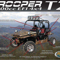 New 1100cc - Joyner 1100 Trooper T2 EFI - Free Shipping utvs Wholesale ATV 