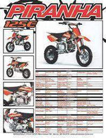New Piranha - P125-E - Racing Dirt Bike