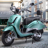 New 150cc- BMS HERITAGE 1-TONE - Retro Style Scooter - CA Carb Approved
