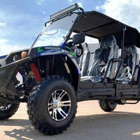 New 150cc - Trailmaster Challenger4 150X - Deluxe Youth/Adult 4 Seater UTV - CA Carb Approved - Free Shipping utvs Wholesale ATV Blue 