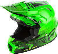 Fly Racing- Toxin Mips Embargo - Youth Motocross Helmet - Free Shipping Wholesale ATV NEON GREEN/BLACK YS 