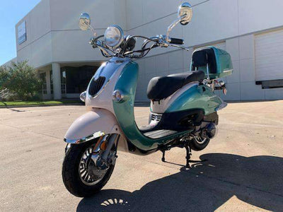 New 150cc - Trailmaster Sorrento 150a - Retro Style Scooter - Free Shipping scooters Wholesale ATV Green 