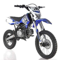 New Adult Size - Apollo DBX19 - 125cc Dirt Bike w/Headlight - Free Shipping dirt bike Wholesale ATV blue 