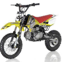 New 125cc Youth - Apollo DBX5 - 4 Speed Manual Dirt Bike - Free Shipping dirt bike Wholesale ATV yellow 