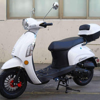 New 49cc - Dongfang Classic 50 - Retro Style Scooter - Free Shipping scooters Wholesale ATV White 