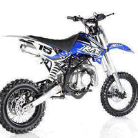 New Adult Size - Apollo DBX15 - 125cc 4 Speed Manual Dirt Bike - Free Shipping dirt bike Wholesale ATV blue 