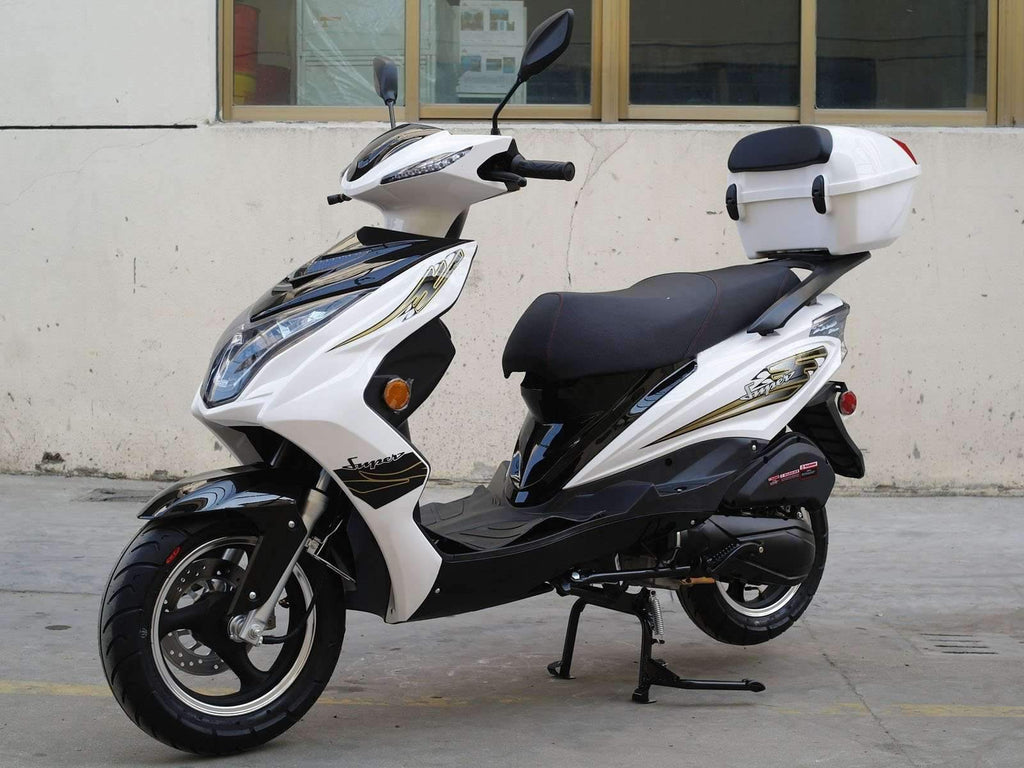 New 49cc- Dongfang Super 50 Scooter - Free Shipping scooters Wholesale ATV white 