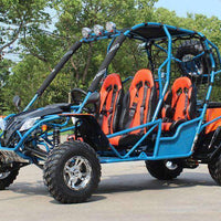 New Adult 200cc Go Kart - Dongfang 200GKA-4 - 4 Seater Go kart - Free Shipping Go karts Wholesale ATV Blue 