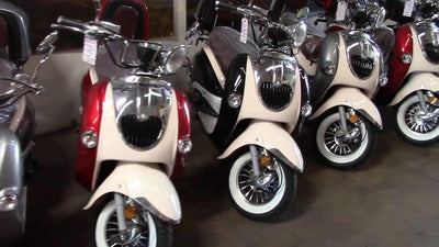 New 150cc- BMS HERITAGE 2-TONE - Retro Style Scooter - CA Carb Approved