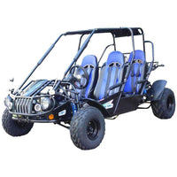 New 300cc - Trailmaster 300-XRS4 - 4 Seater Go Kart w/Reverse - CA Carb Approved - Free Shipping go kart Wholesale ATV blue 
