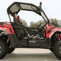New 150cc - Trailmaster Challenger 150X - Deluxe Youth UTV - CA Carb Approved - Free Shipping utvs Wholesale ATV Red 